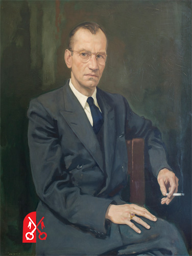 Portretschilderij van Jan Verhoef door Pieter Geraedts sr.