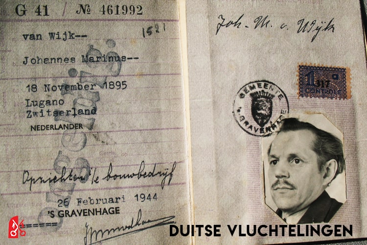 Vals persoonsbewijs van een Duitse vluchteling